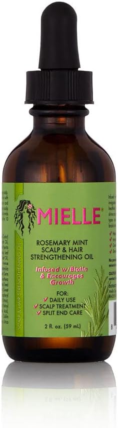 Mielle Organics Mielle/Romarin Menthe Fortifiant/Shampooing/Masque capillaire/Huile de renforcement du cuir chevelu et des cheveux (sérum)/Offre/Coffret cadeau