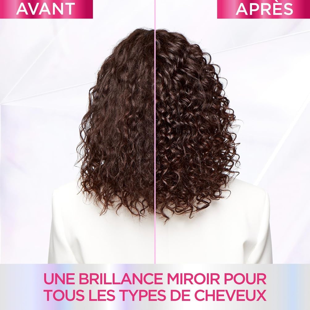 L'Oréal Paris - Routine Capillaire Complète pour Cheveux Ternes - Shampooing + Démêlant + Soin Lamination - Acide Glycolique - Sans Sulfates - Elseve Glycolic Gloss - 3 Produits