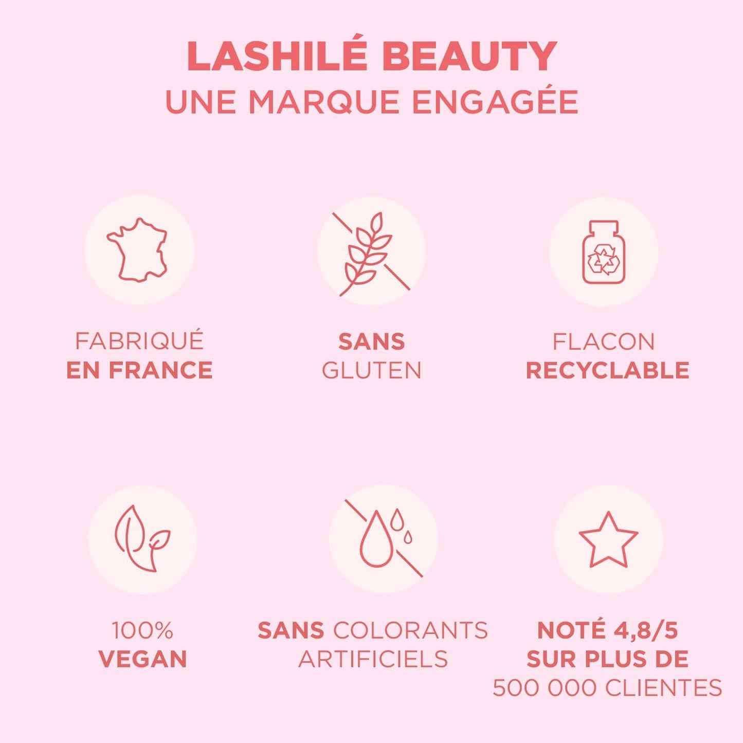 Lashilé Beauty - Good Hair Women - Anti-Chute de Cheveux -Compléments Alimentaires - Made in France - Cheveux de Venus, Biotine, Fer, Zinc, MSM, Vitamine B6, B12 - Cure 1 mois - 60 Gummies
