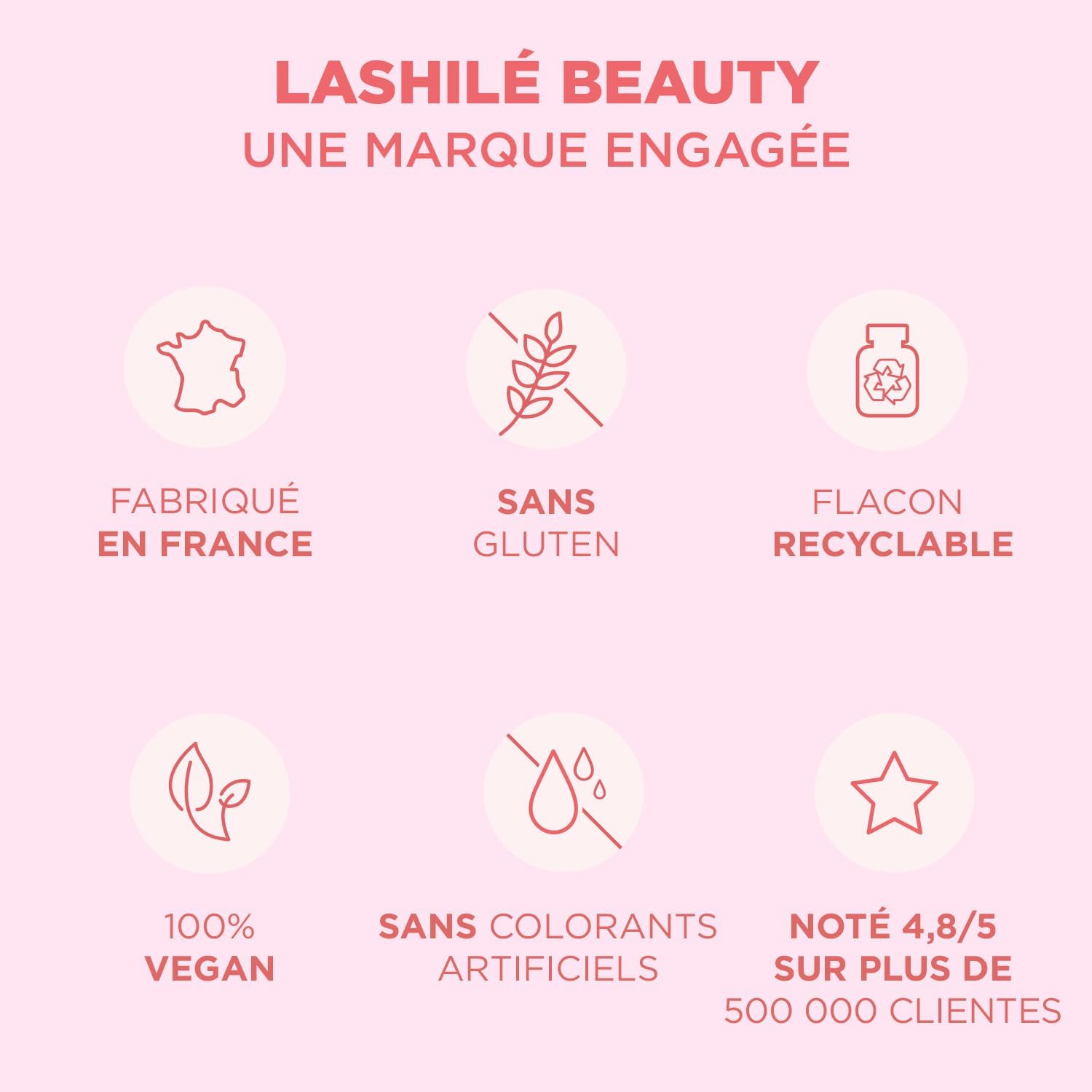 Lashilé Beauty - Good Hair Women - Anti-Chute de Cheveux -Compléments Alimentaires - Made in France - Cheveux de Venus, Biotine, Fer, Zinc, MSM, Vitamine B6, B12 - Cure 1 mois - 60 Gummies