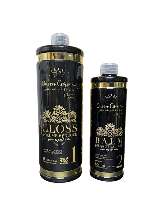 Lissage indien Queen care Indiana -
Traitement 1L + Baume neutralisant PH 500ml